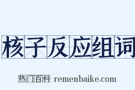核子反应组词是什么意思的图片